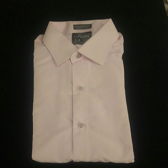 MEN'S SLIM FIT MICROFIBER TUXEDO SHIRT - Picture 1 of 3